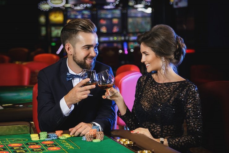 Tampilan antarmuka Speed Baccarat di mpo 76 dengan pilihan batas meja dan chip taruhan